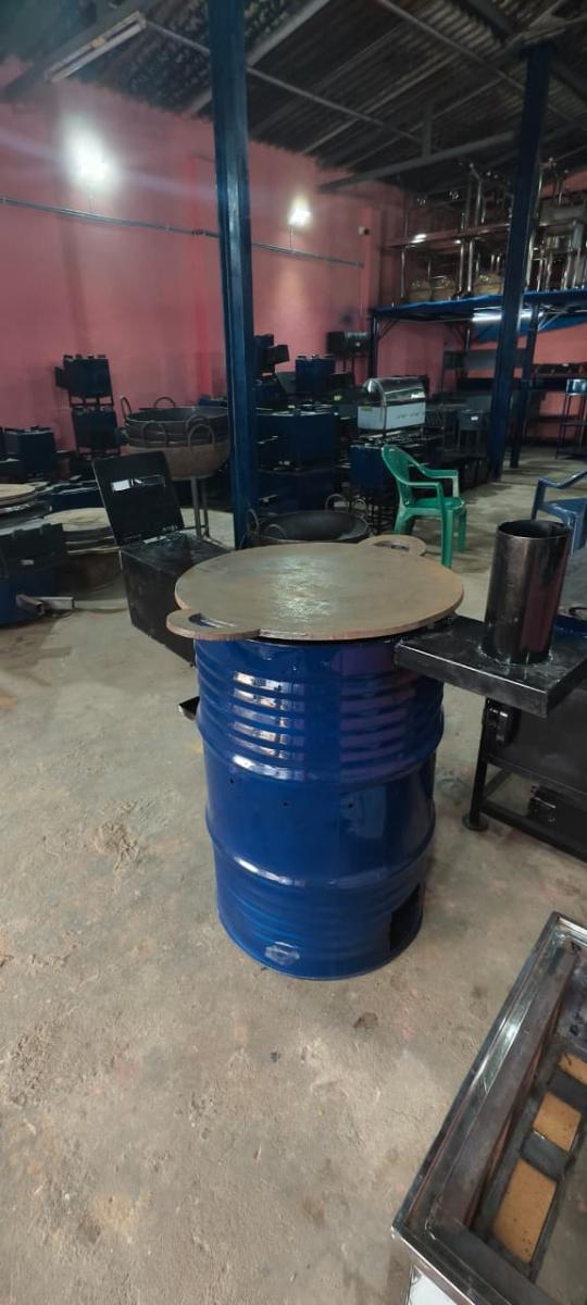 Ceramic Barrel Wood Stove